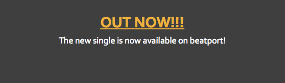 
OUT NOW!!!
The new single is now available on beatport! 